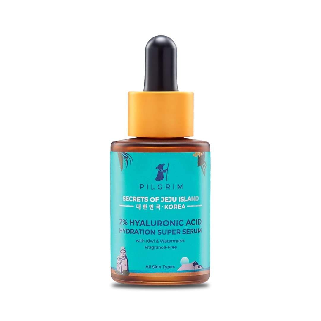 Pilgrim 2% Hyaluronic Acid Hydration Super Serum With Kiwi Extracts For Hydrated Skin For Unisex Of All Skin Types Korean Skin Care