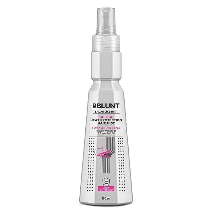 Bblunt Hot Shot Heat Protection Mist | Damage Protect | With Grapeseed Oil & Provitamin B5