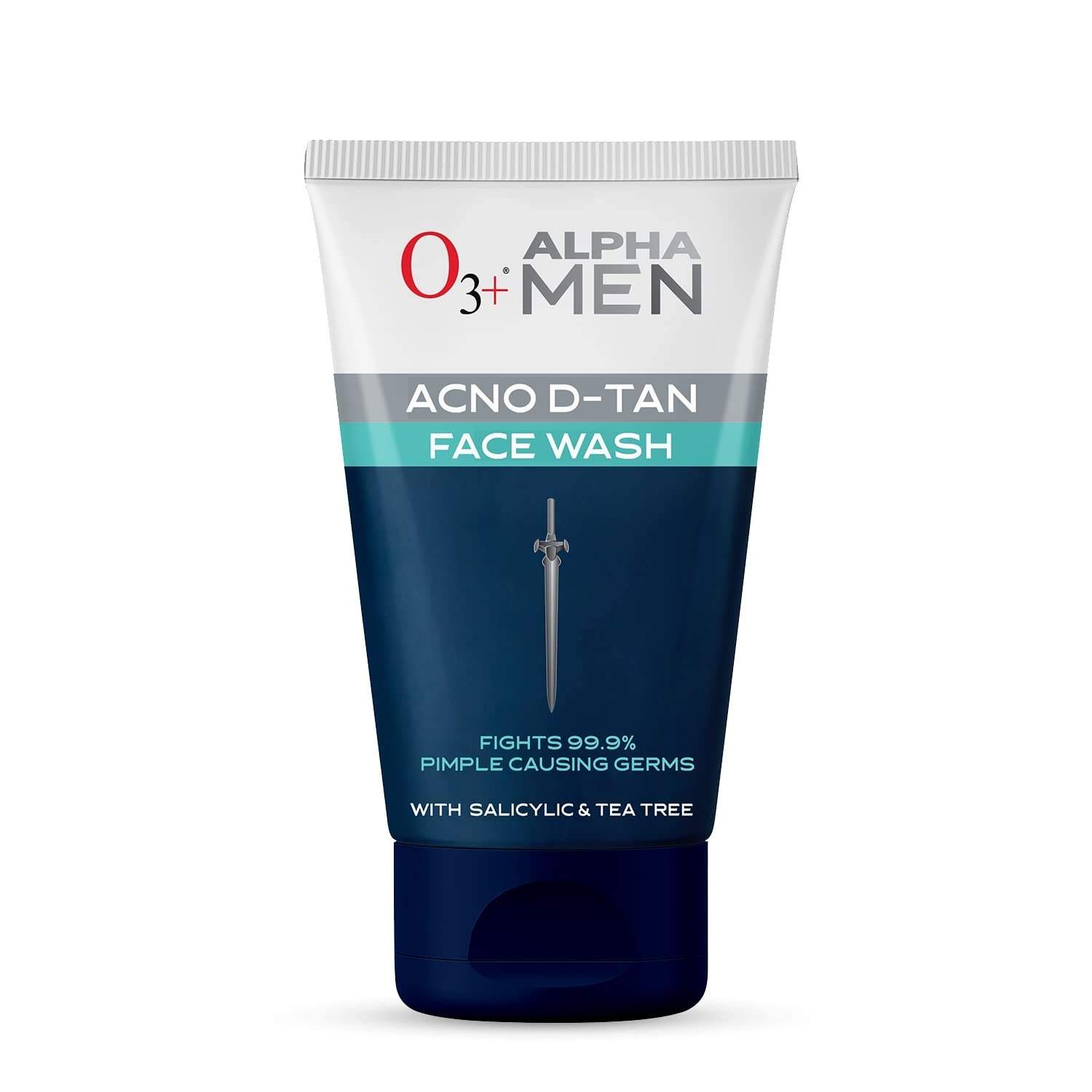 O3+ Alpha Men Acno D-Tan Face Wash With Tea Tree For Oily Skin | Detan Face Wash For Tan Removal | Removes Acne And Dirt