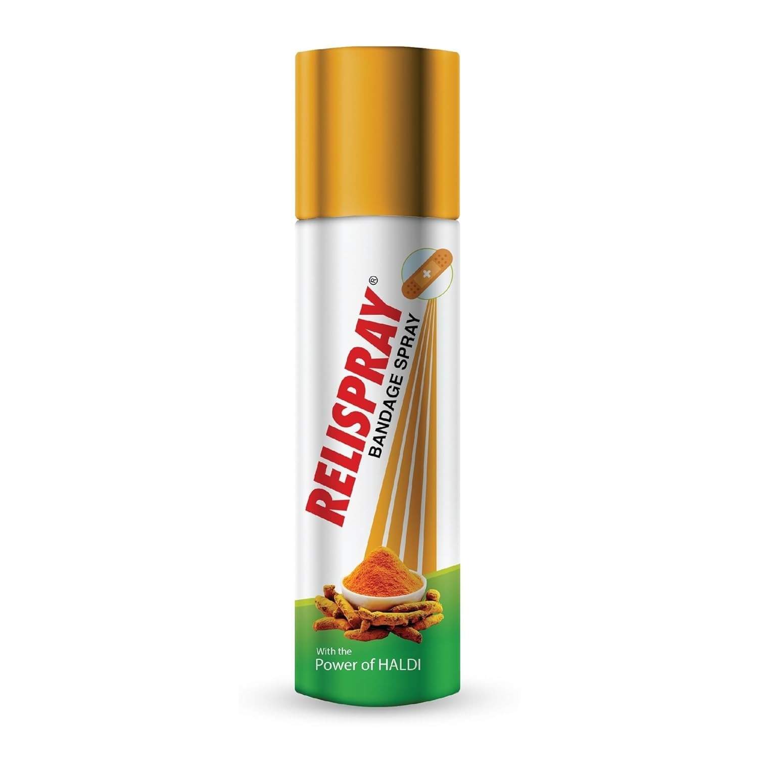 Relispray Bandage Spray | Ayurvedic Spray | Power Of Haldi | Creating Flexible Skin-Like Layer | Keeps Infection Away | 36g
