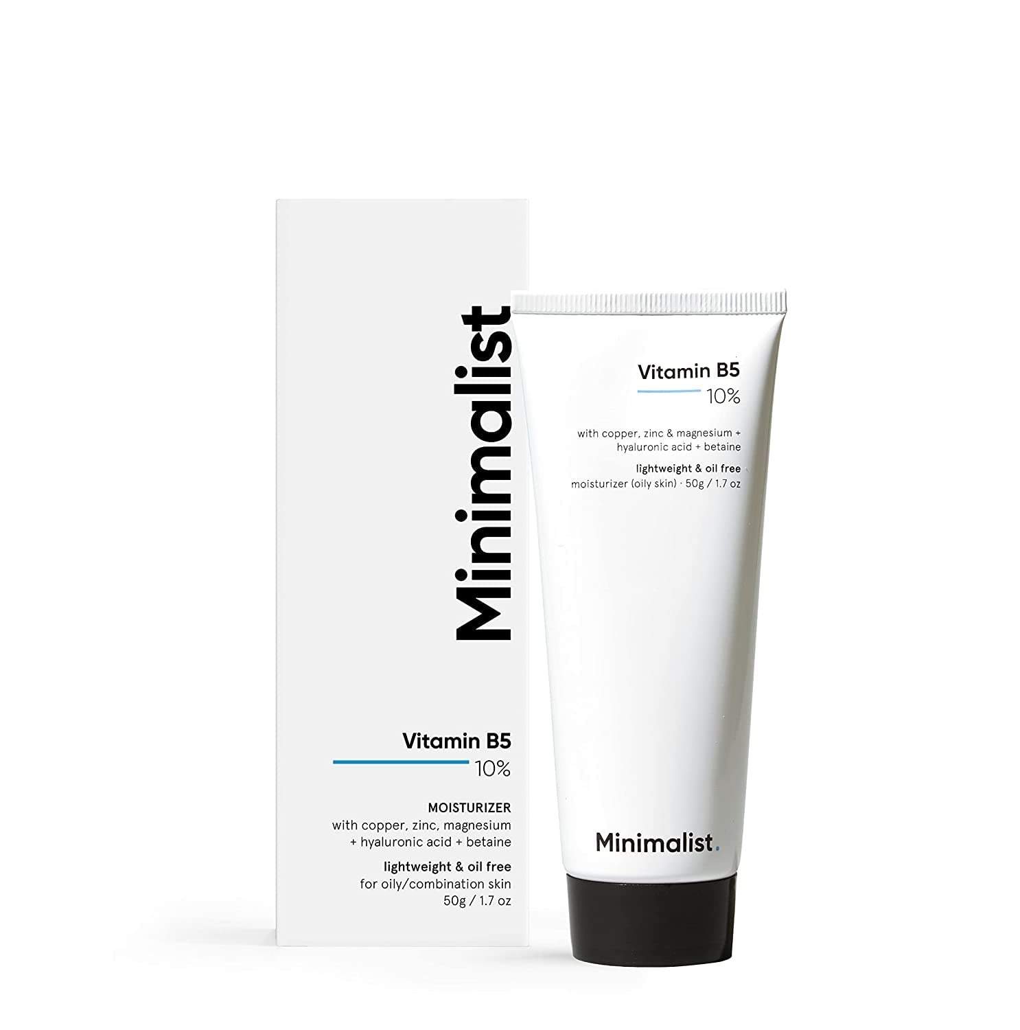 10% Vitamin B5 Gel Face Moisturizer For Oily & Acne Prone Skin | Oil-Free | Fast Absorbing Lightweight Winter Cream For Women & Men | Non Sticky | Fragrance Free