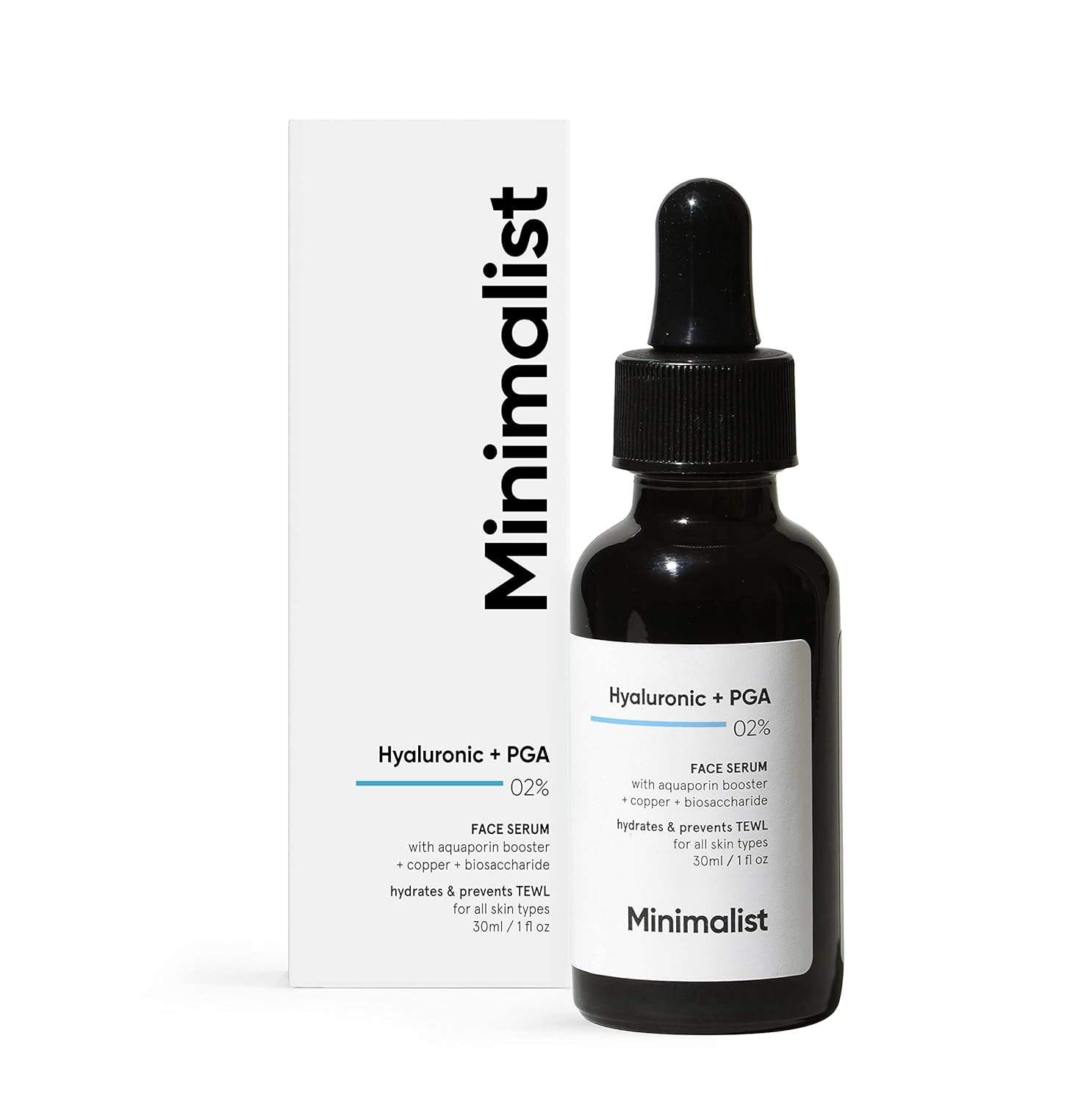 2% Hyaluronic Acid + Pga Serum For Intense Hydration, Glowing Skin & Fine Lines | Daily Hydrating Face Serum For Women & Men With Dry, Normal & Oily Skin | 30 Ml