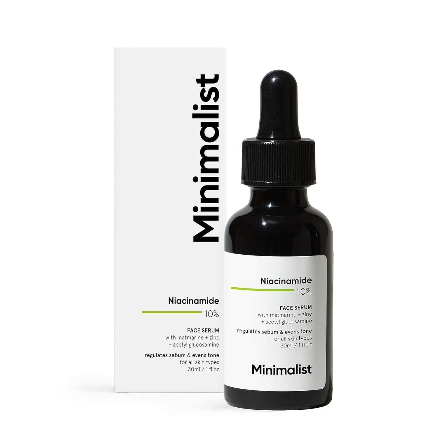 Oil Control & Anti-Acne 10% Niacinamide Face Serum With Zinc | Skin Clarifying,blemishes & Pore Care For All Skin Types | 30ml