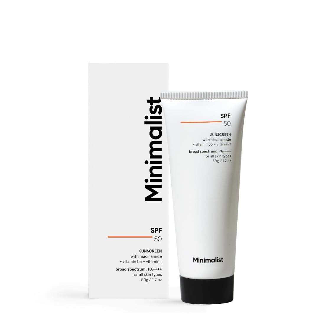Sunscreen Spf 50 Pa++++ | Clinically Tested In Us (in-Vivo) | Lightweight With Multi-Vitamins | No White Cast | Broad Spectrum Niacinamide Sunscreen For Oily Skin, Dry Skin | For Women & Men | 50g