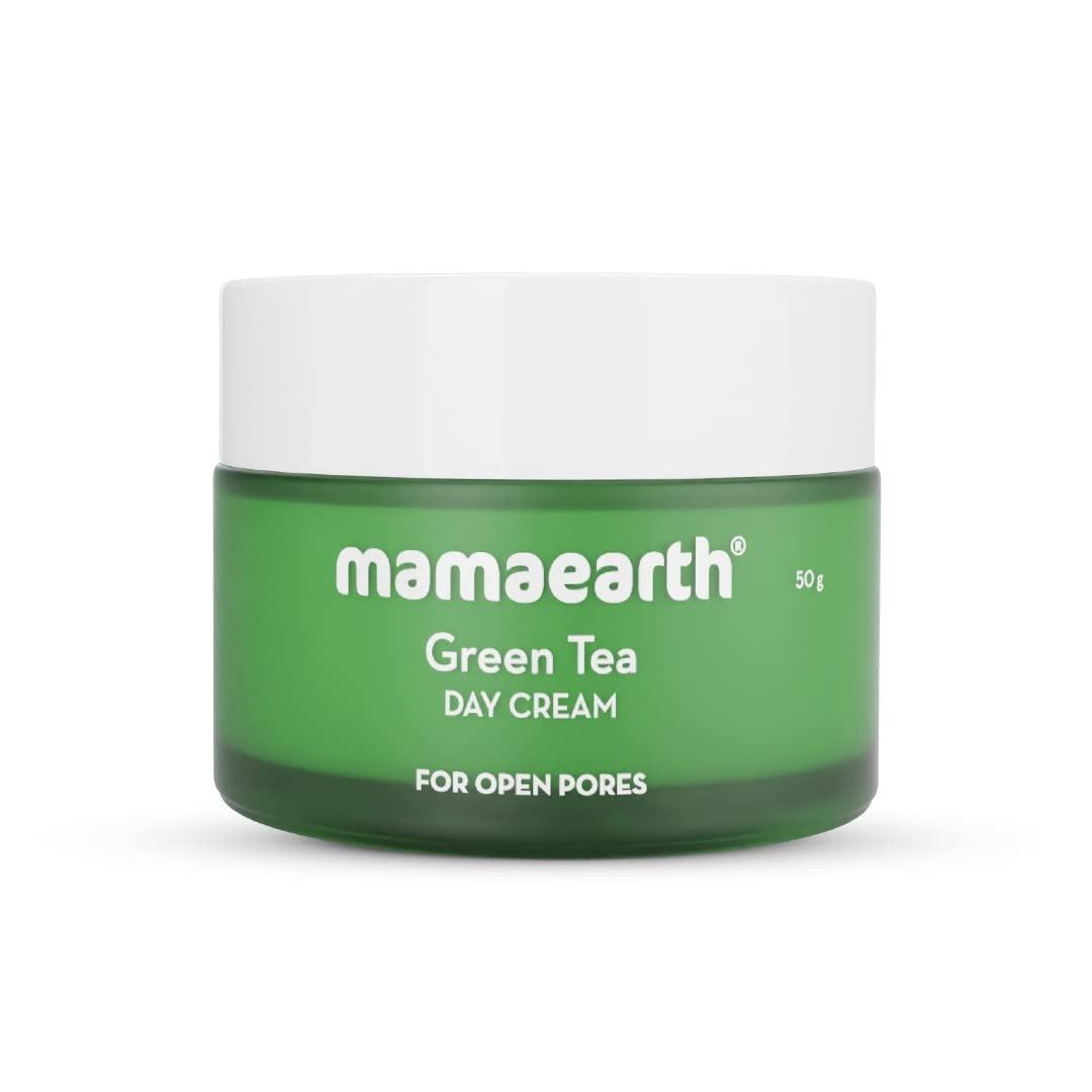 Mamaearth Green Tea Day Cream With Green Tea & Collagen For Open Pores - 50 G