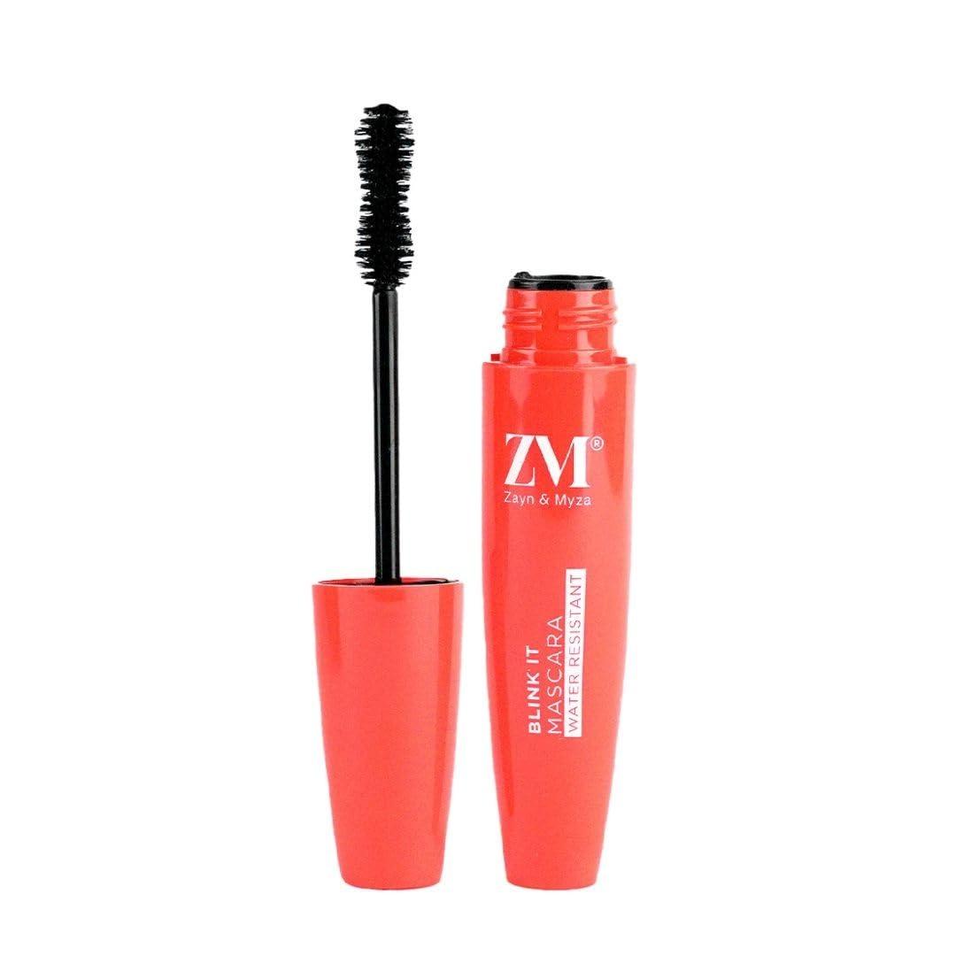 Zm Zayn & Myza Blink It Mascara - 24hr Lasting, Smudge Proof & Water Resistant Formula I 3 In 1 - Curling, Lengthening & Volumizing Mascara I Cruelty & Paraben Free, 6 Ml
