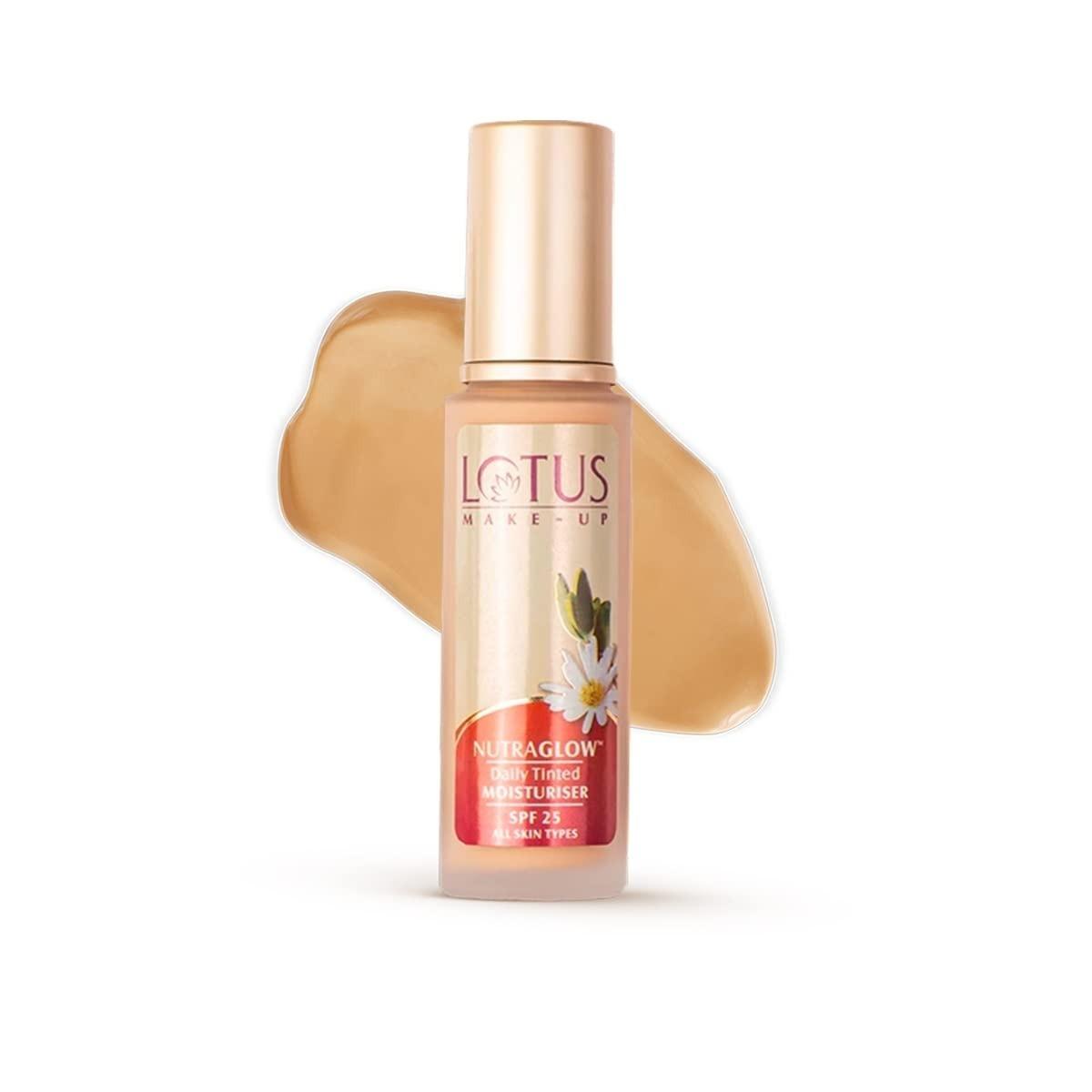Lotus Herbals Nutraglow Daily Tinted Moisturiser | Fresh Ivory | Spf25 |50ml