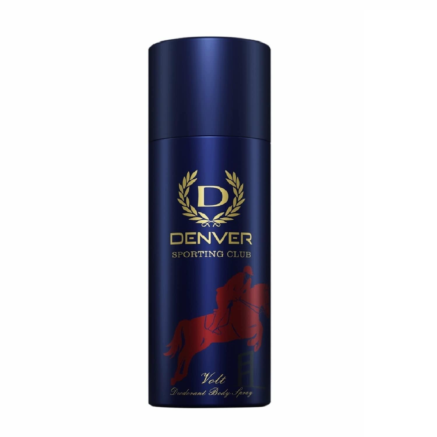 Denver Sporting Club Volt - 165ml | Long Lasting Deo Spray From Men
