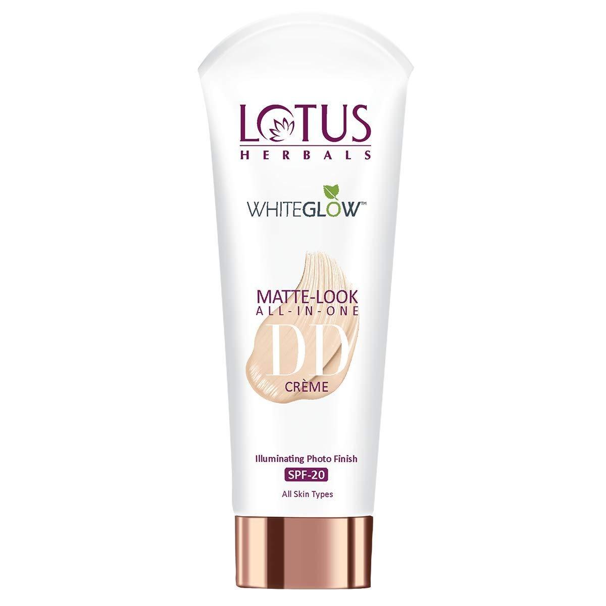 Lotus Herbals Whiteglow Matte Look All In One Spf 20 Dd Cream (pink Beige), 50g