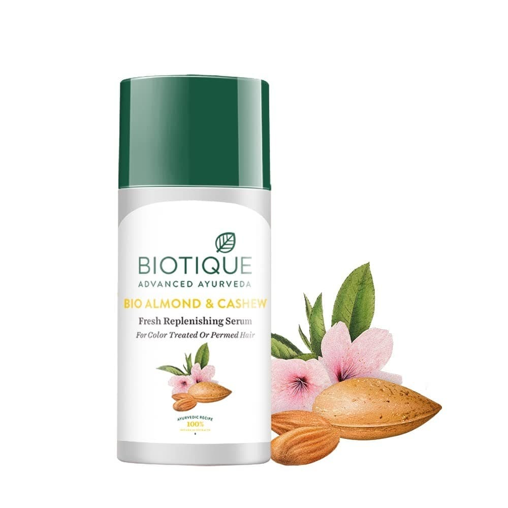 Biotique Bio Almond And Cashew Fresh Replenishing Hair Serum, 40ml