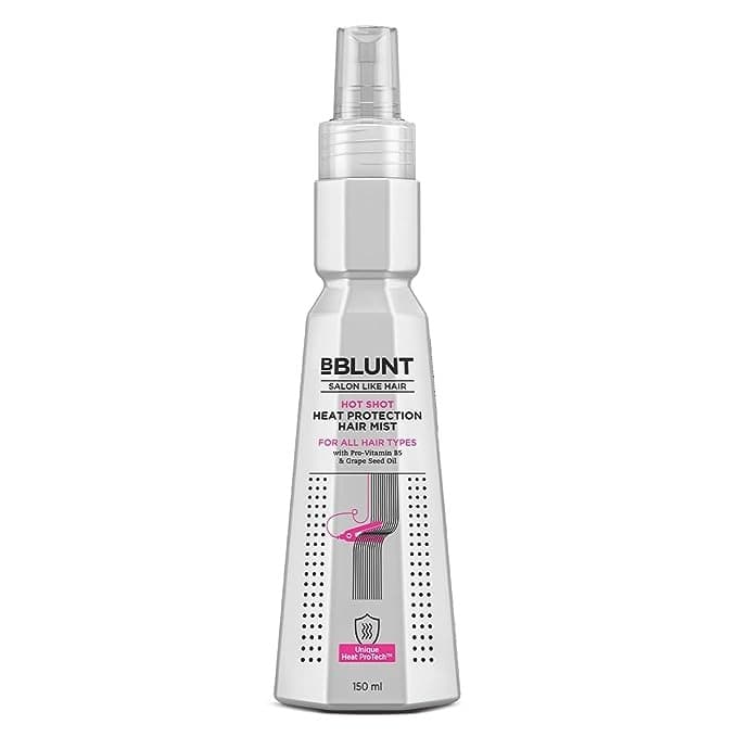 Bblunt Hot Shot Heat Protection Mist | Damage Protect | With Grapeseed Oil & Provitamin B5