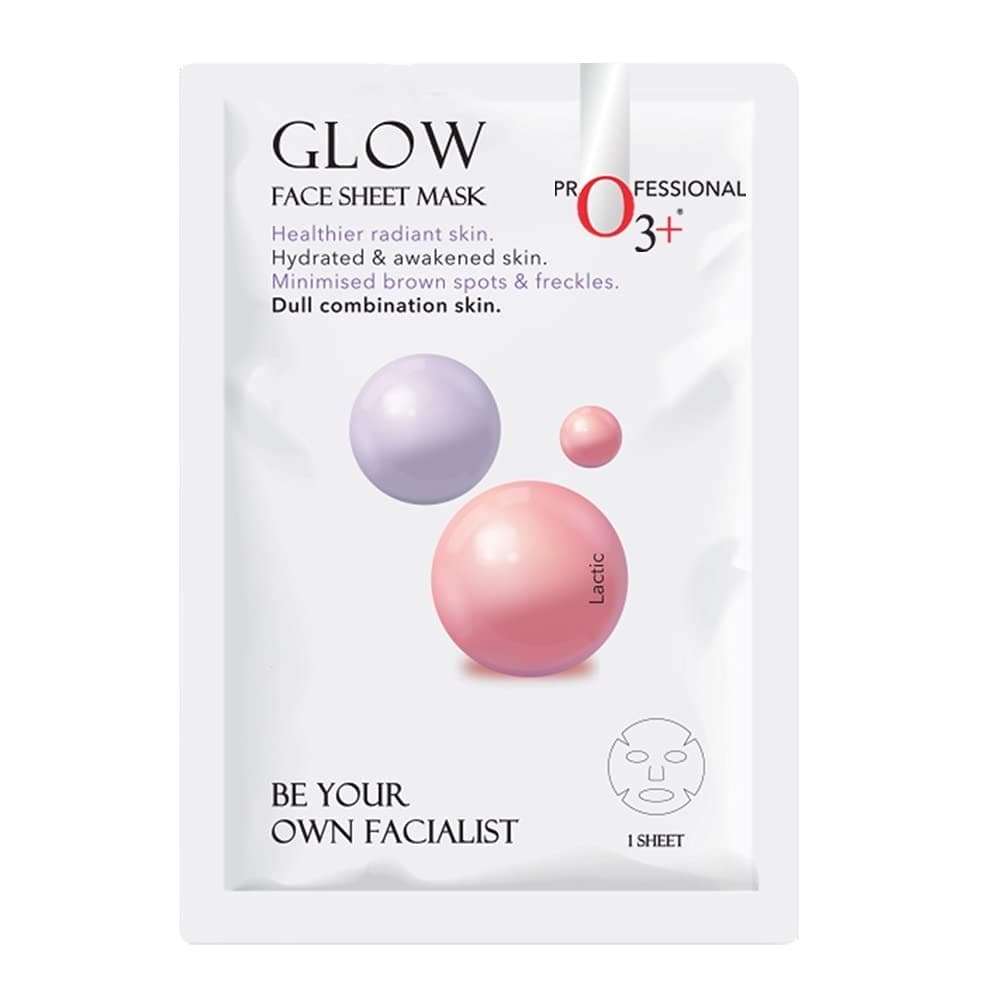 O3+ Facialist Glow Sheet Mask Hydrates And Awakens Skin Minimized Brown Spots And Freckles (30g)
