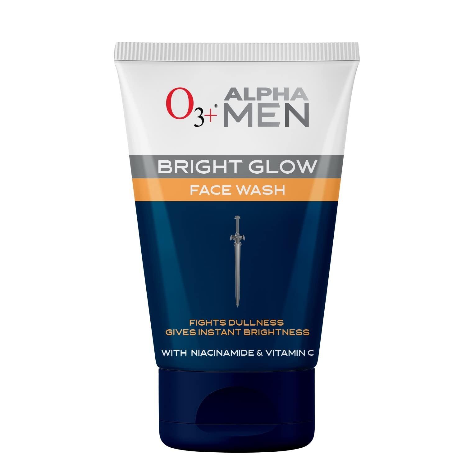 O3+ Alpha Men Bright Glow Face Wash 50ml