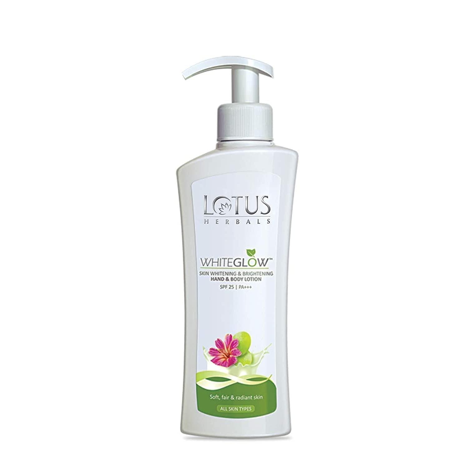 Lotus Herbals White Glow Skin Whitening And Brightening Hand And Body Lotion Spf-25, 300ml