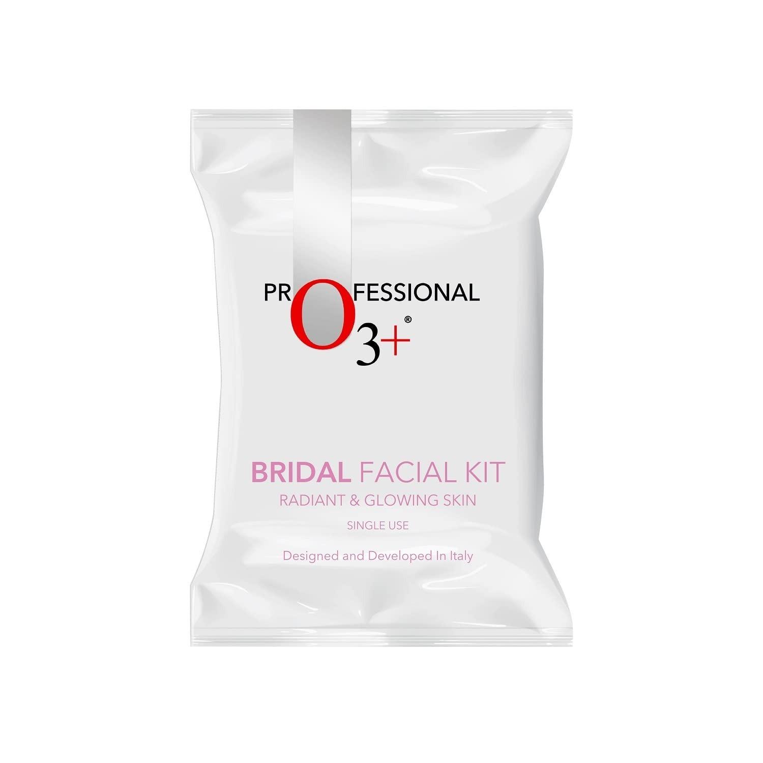 O3+ Bridal Facial Kit For Radiant & Glowing Skin - Suitable For All Skin Types (60g+69ml, Single Use)