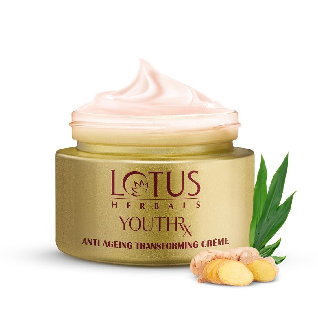 Lotus Herbals Youth Rx Anti-Aging Skin Care Range Lotus Herbals Youth Rx Anti-Aging Transforming Cream Spf 25, Pa +++