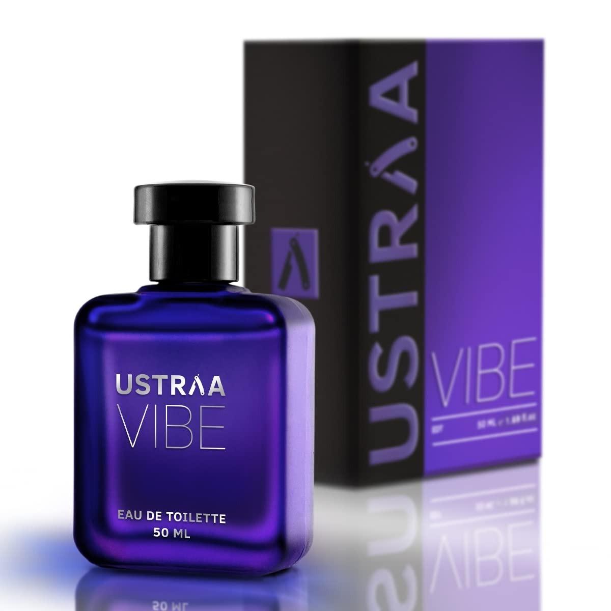 Ustraa Vibe Edt Perfume For Men - 50ml | Long-Lasting Masculine Fragrance | Intense Woody, Citrusy Notes With Sweet Fragrance