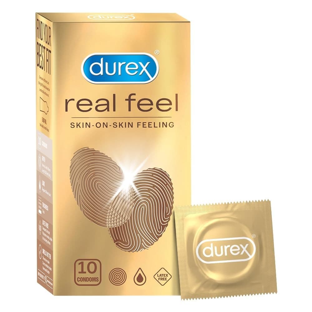 Durex Real Feel Condoms For Men - 10 Count | Latex Free