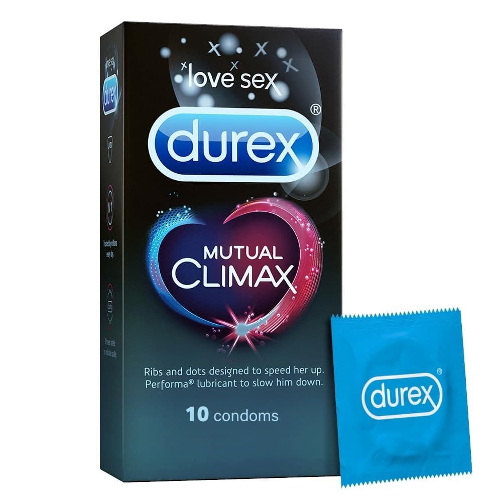 Durex Mutual Climax Condoms For Men & Women - 10 Count