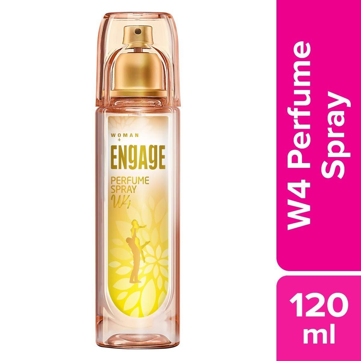 Engage W4 Perfume For Women, Fruity And Floral Fragrance Scent, Skin Friendly Women Perfume, 120ml