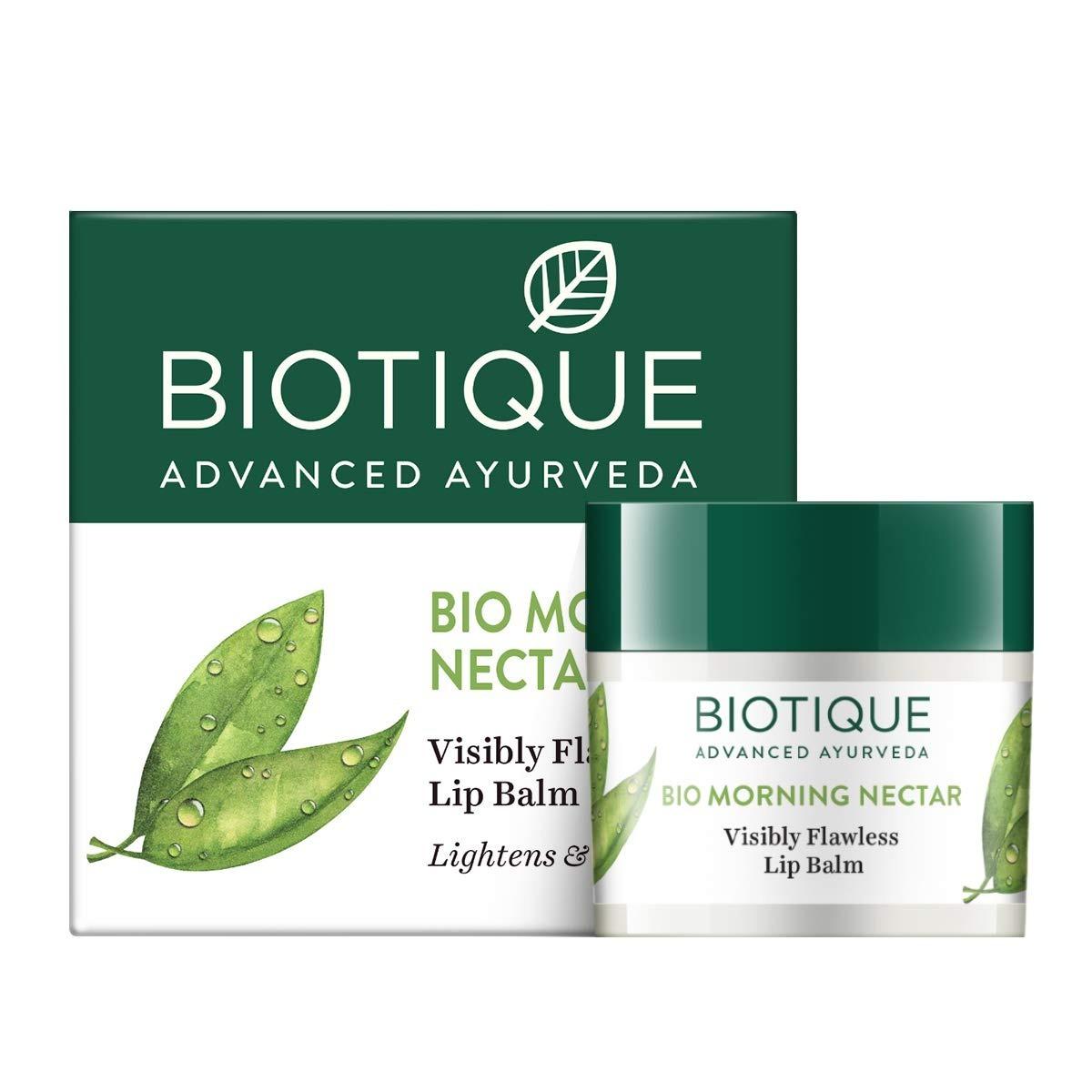 Biotique Morning Nectar Lightening Visibly Flawless Lip Balm, 12 G