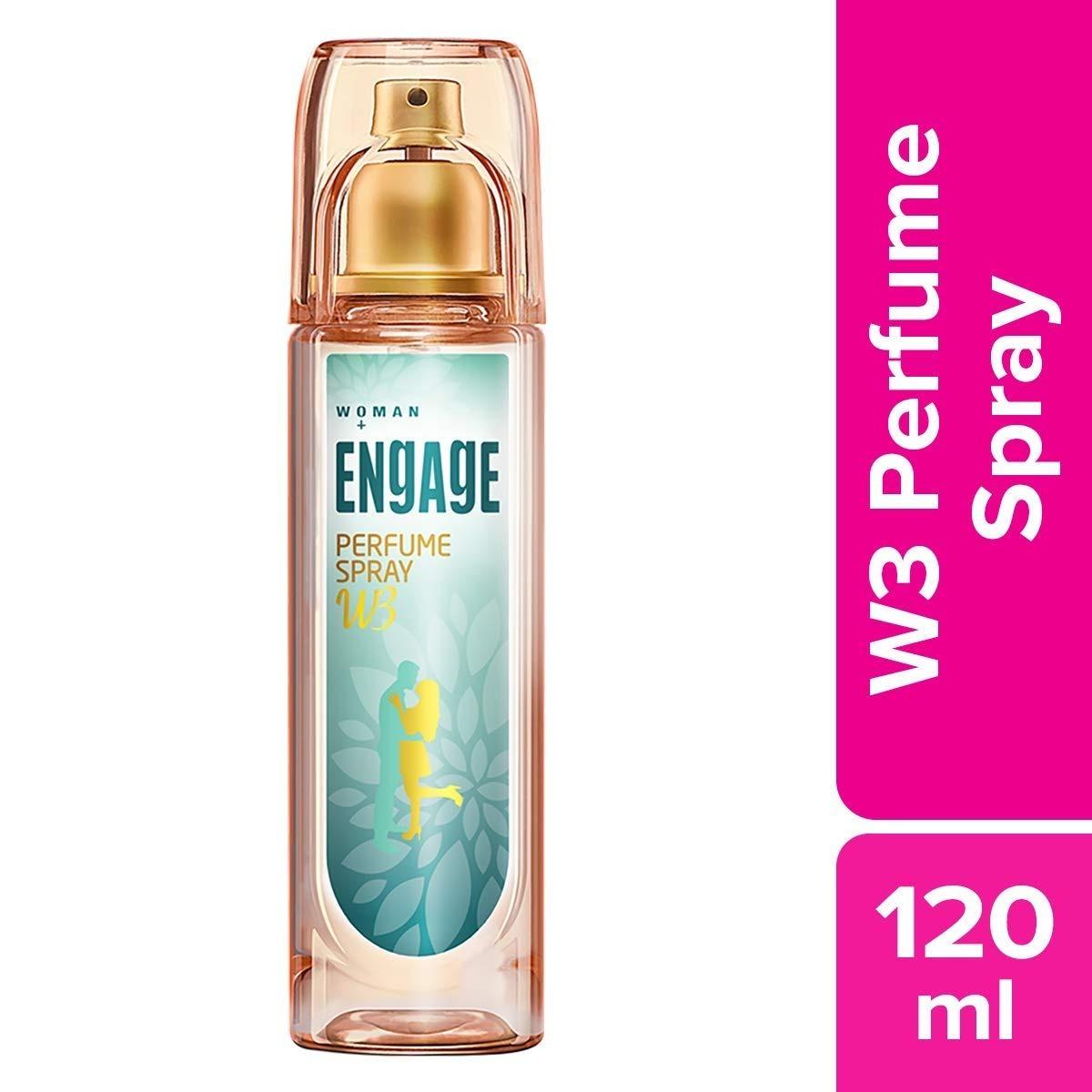 Engage W3 Perfume For Women, Citrus And Floral Fragrance Scent, Skin Friendly Women Perfume, 120ml