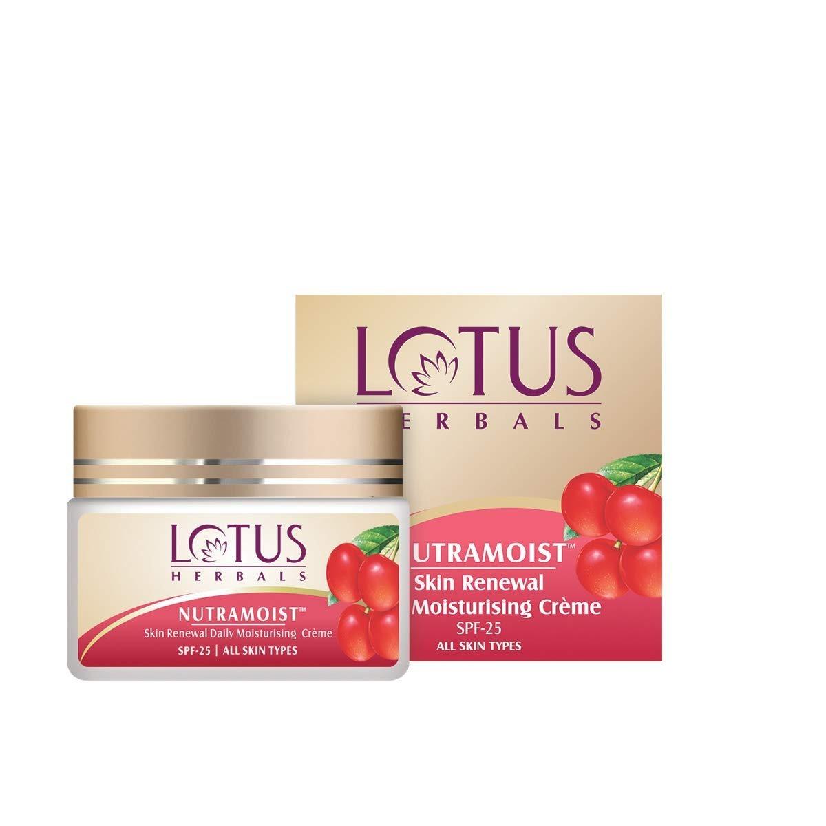 Lotus Herbals Spf 25 Nutramoist Skin Renewal Daily Moisturising Cream (50g)