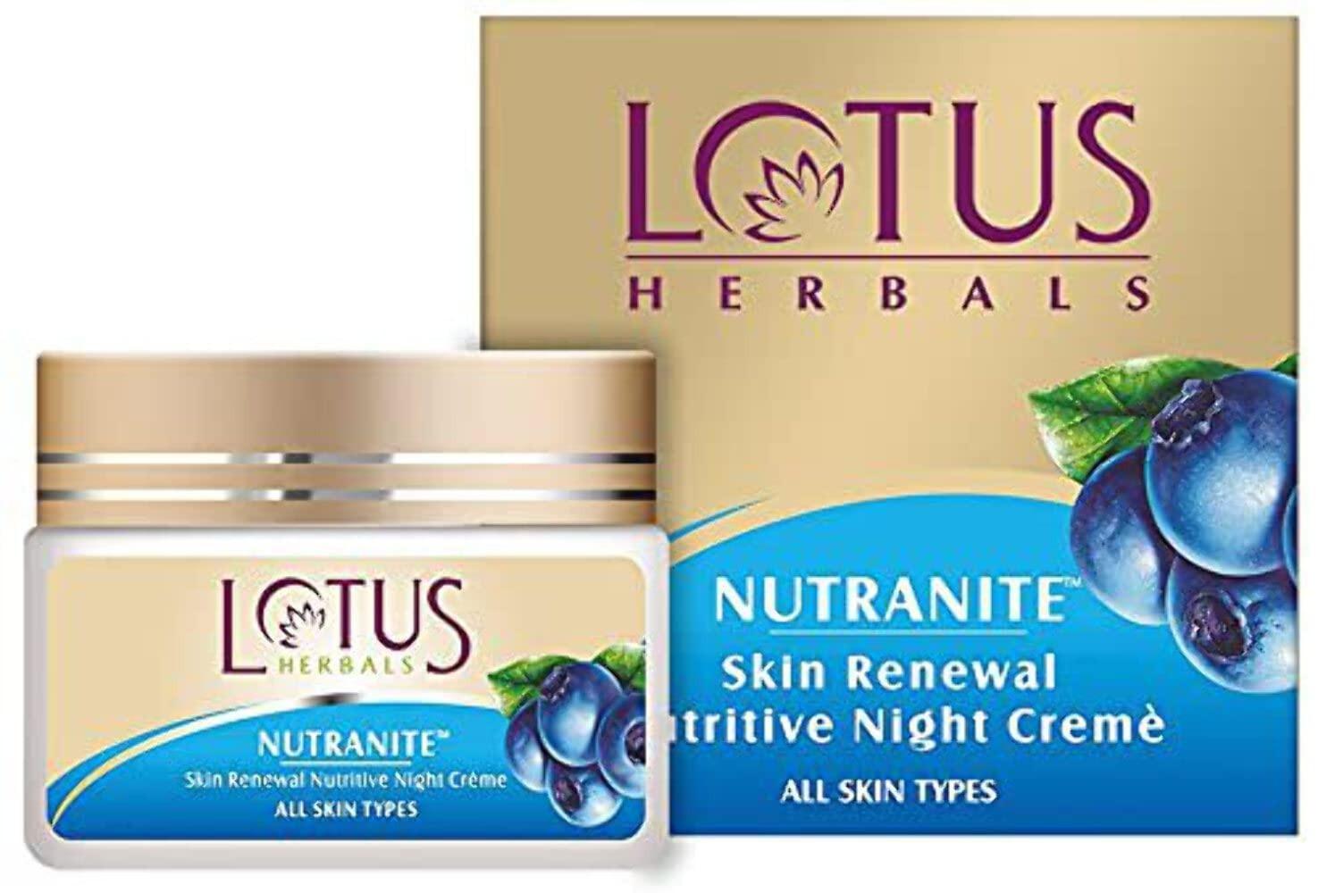 Lotus Herbals Nutranite Skin Renewal Nutritive Night Cream (50g)