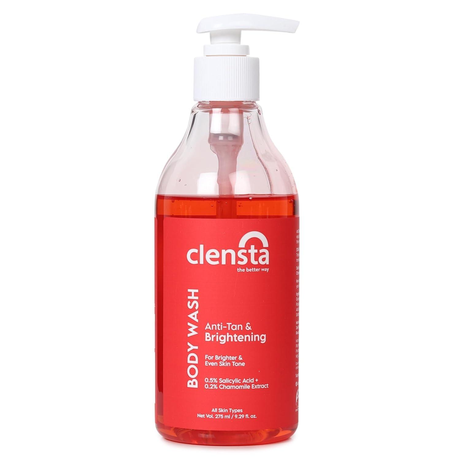 Clensta 0.5% Salicylic Acid Anti Acne Body Wash With Chamolile Extract | Prevents Body Acne, Bumpy Skin, Deeply Cleanses Skin And Exfoliates Gently | Sls & Paraben Free | For All Skin Types - 275ml