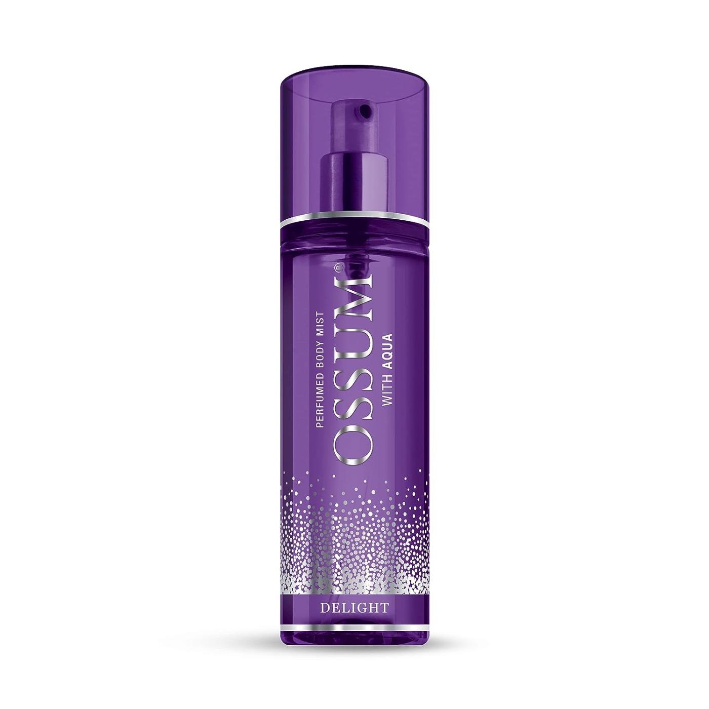 Ossum Delight, Perfume Body Mist With Aqua, Long-Lasting Freshness Spray For Women, 115ml