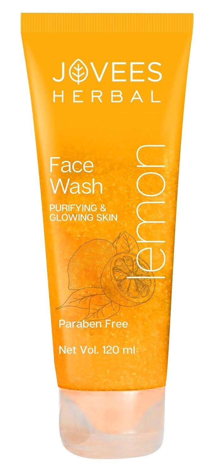Jovees Herbal Lemon Face Wash With Lemon, Orange Peel & Kakadu Plum Extract | Removes Dirt, Impurities & Excess Oil | Reduces Dark Spot | Skin Brightening
