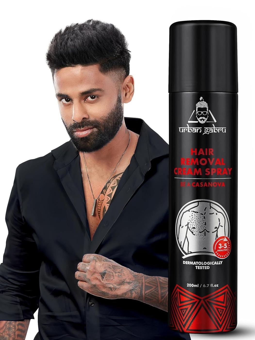 Urbangabru Casanova Hair Removal Spray For Men (200 Ml) | Painless Body Hair Remove In Just 3-5 Min For Hands, Legs, Chest, Back & Under Arms | Natural & Safe