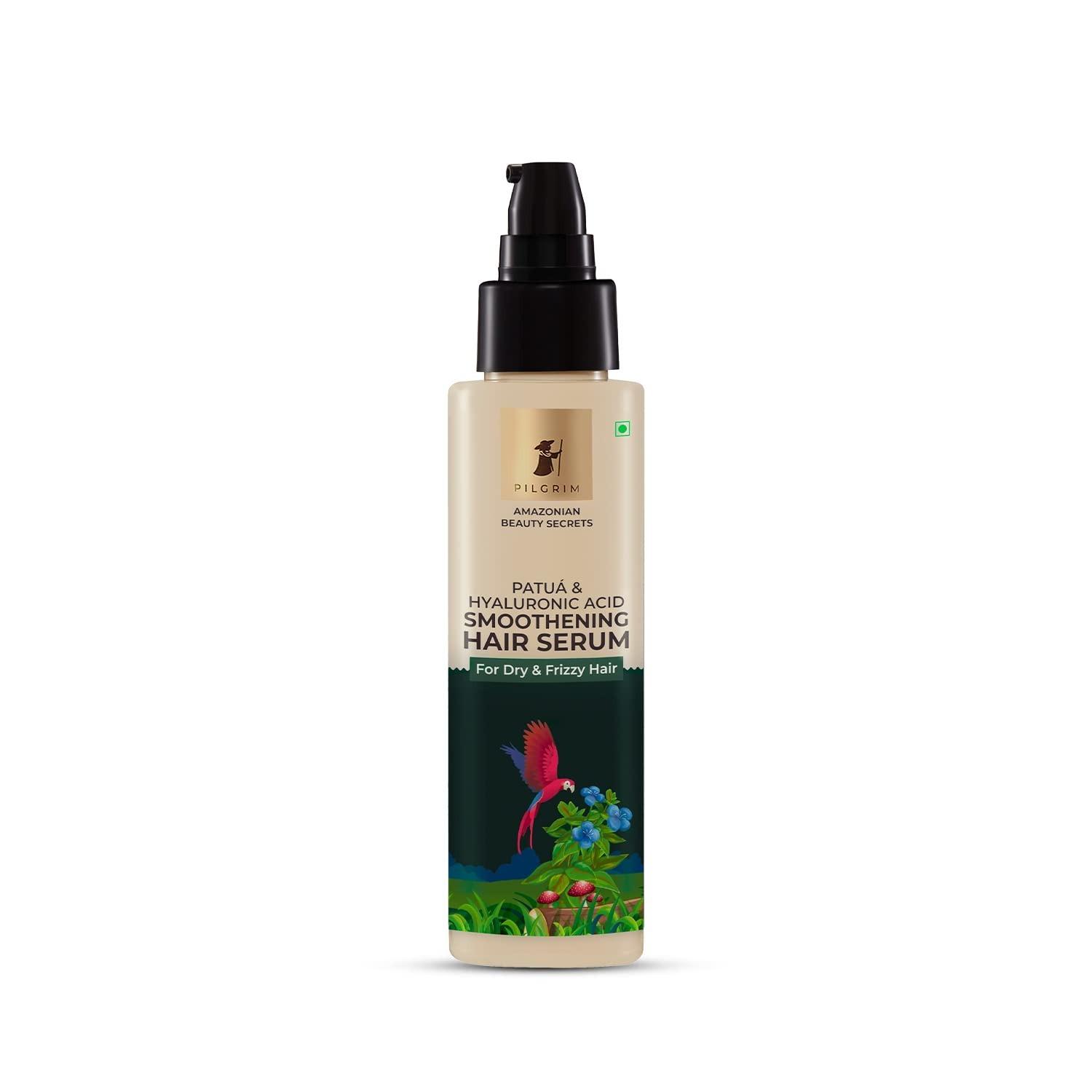 Pilgrim Amazonian Patua & Hyaluronic Acid Smoothening Hair Serum For Dry & Frizzy Hair, Serum For Hair Smoothening, Hydrates & Detangles, Smoothens Rough Ends, Hair Serum For Unisex, 100ml