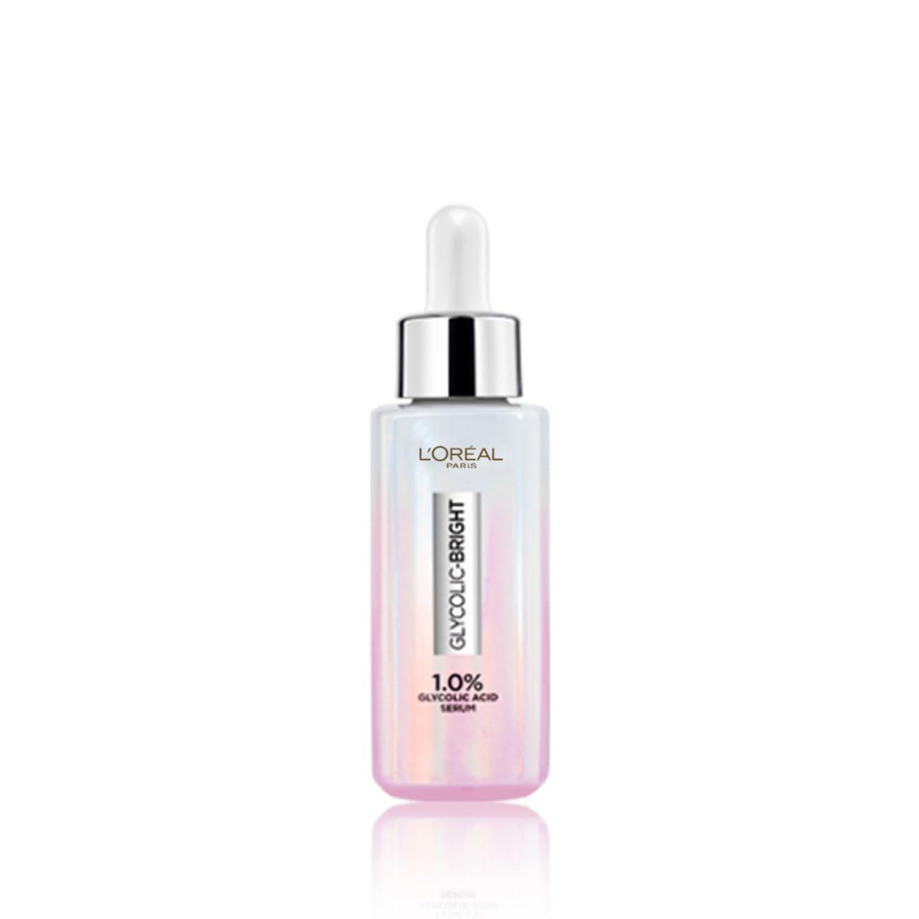 L'oreal Paris Instant Glowing Serum, 1% Glycolic Acid, 2% Niacinamide Serum, Visibly Minimizes Spots, Reveals Even Skin Tone, Glycolic Bright Skin