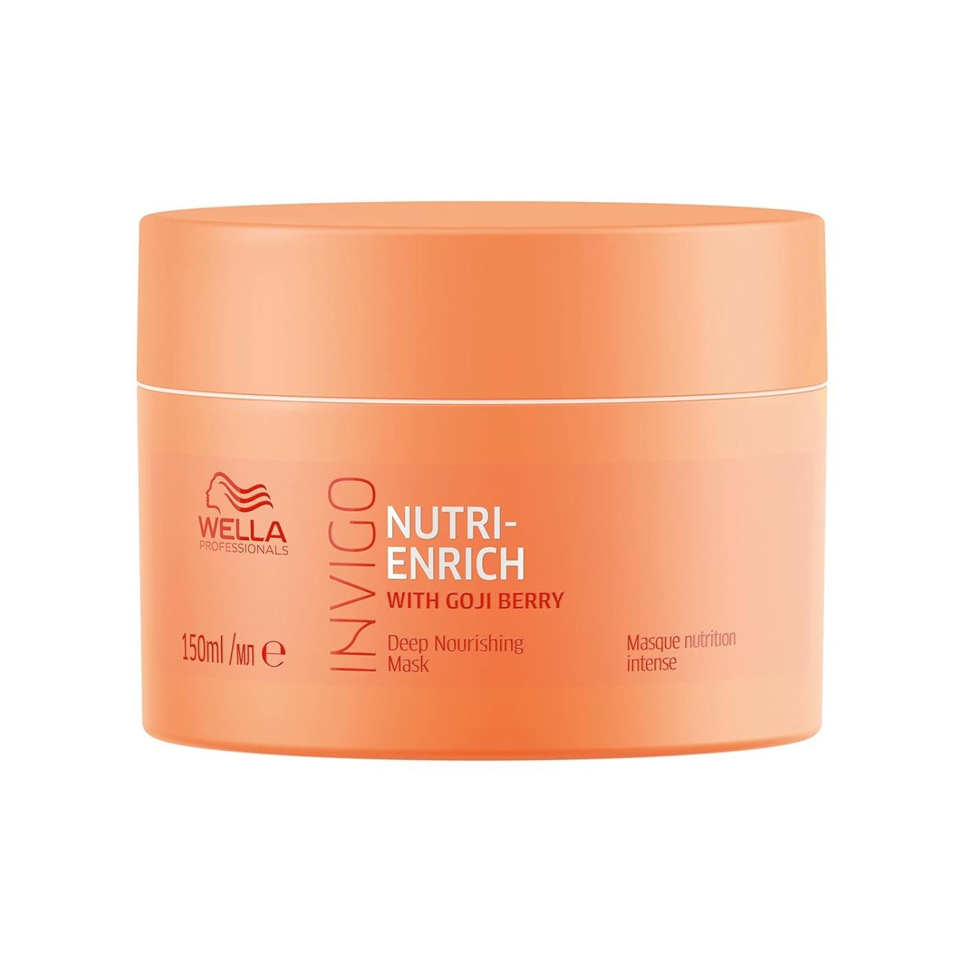 Wella Professionals Invigo Nutri-Enrich Hair Mask | 150 Ml | Nourishing, Hydrating Hair Treatment For Dry & Damaged Hair | With Goji Berry Nutrients