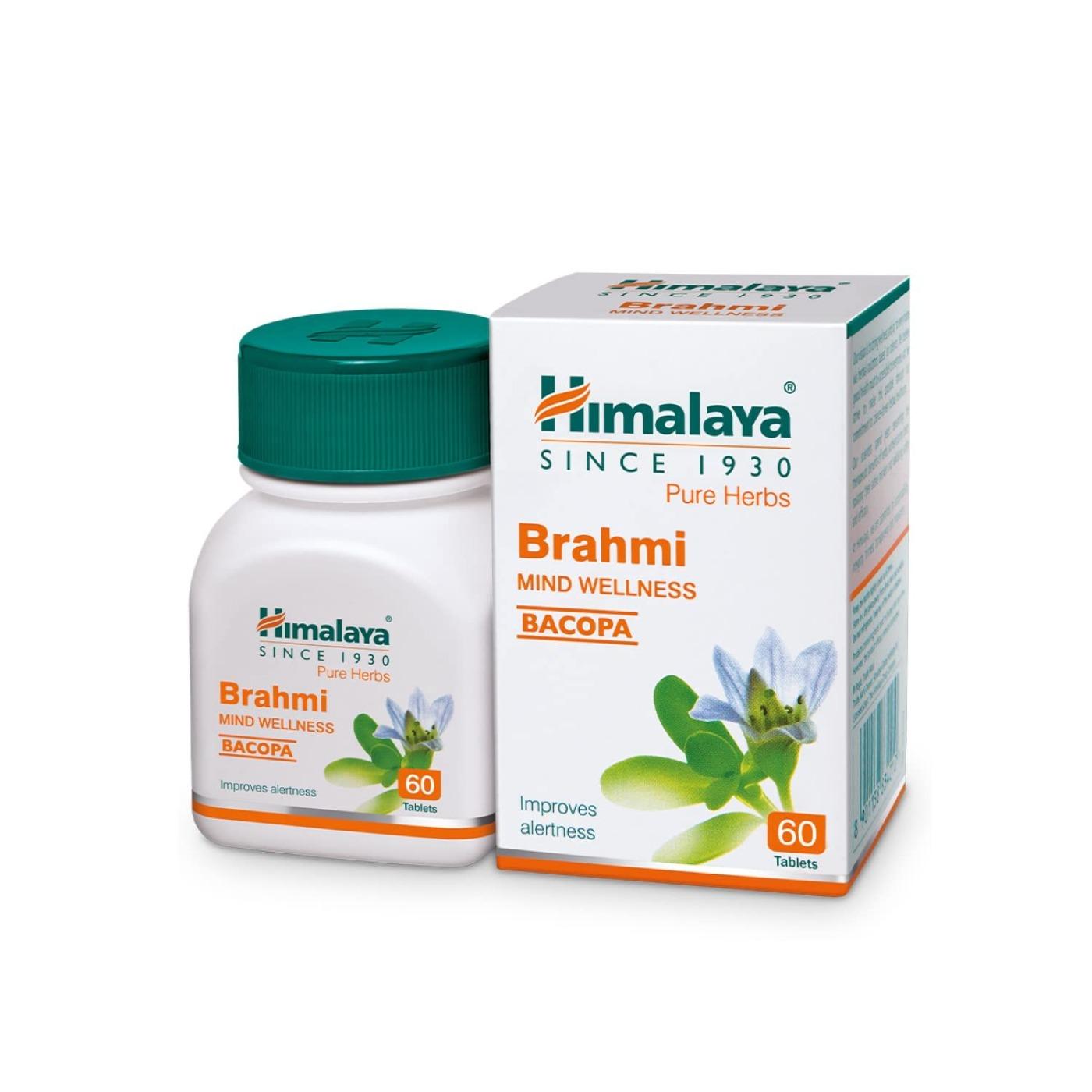 Himalaya Wellness Pure Herbs Brahmi Mind Wellness |improves Alertness | Pack Of 60 Tablet