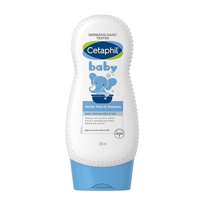 Cetaphil Baby Shampoo & Wash, White, Chamomile, 230 Ml