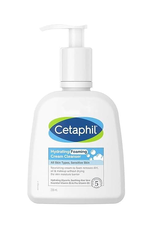 Cetaphil Hydrating Face Wash Cream To Foam Cleanser 236ml