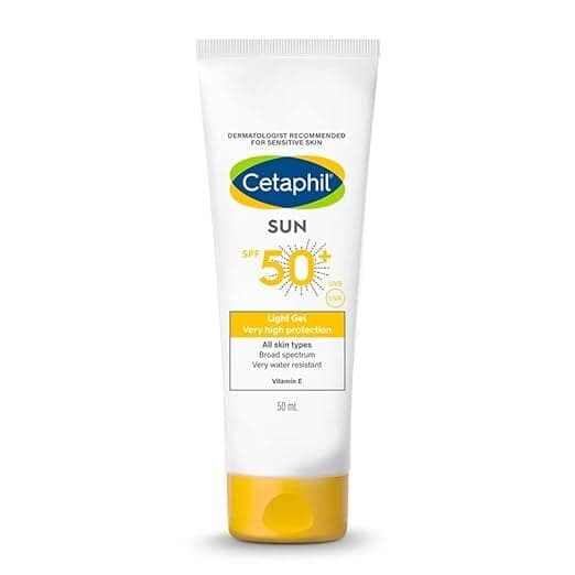Cetaphil Sun Spf 50 Very High Protection Light Gel, White, 50 Ml