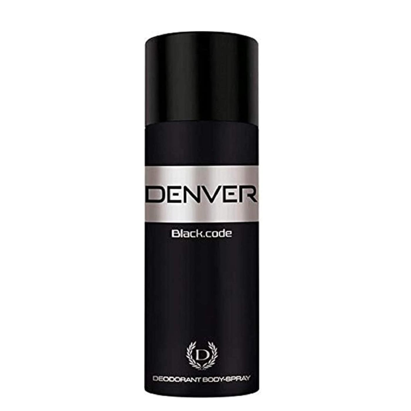 Denver Black Code Deo - 150ml | Long Lasting Deodorant Body Spray For Men