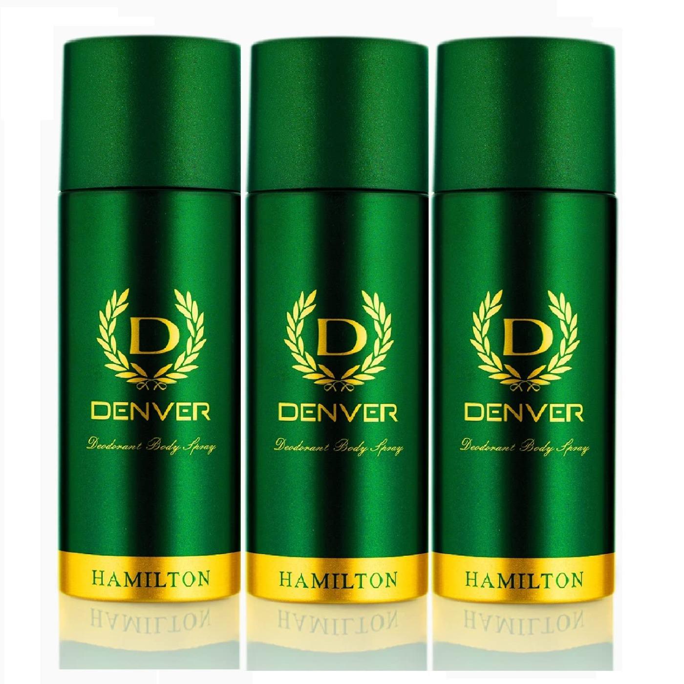 Denver Hamilton Deodorant - 165ml Each (pack Of 3)