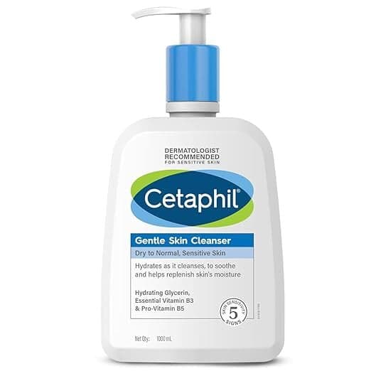 Cetaphil Gentle Skin Cleanser For Dry, Normal Sensitive Skin 1000ml