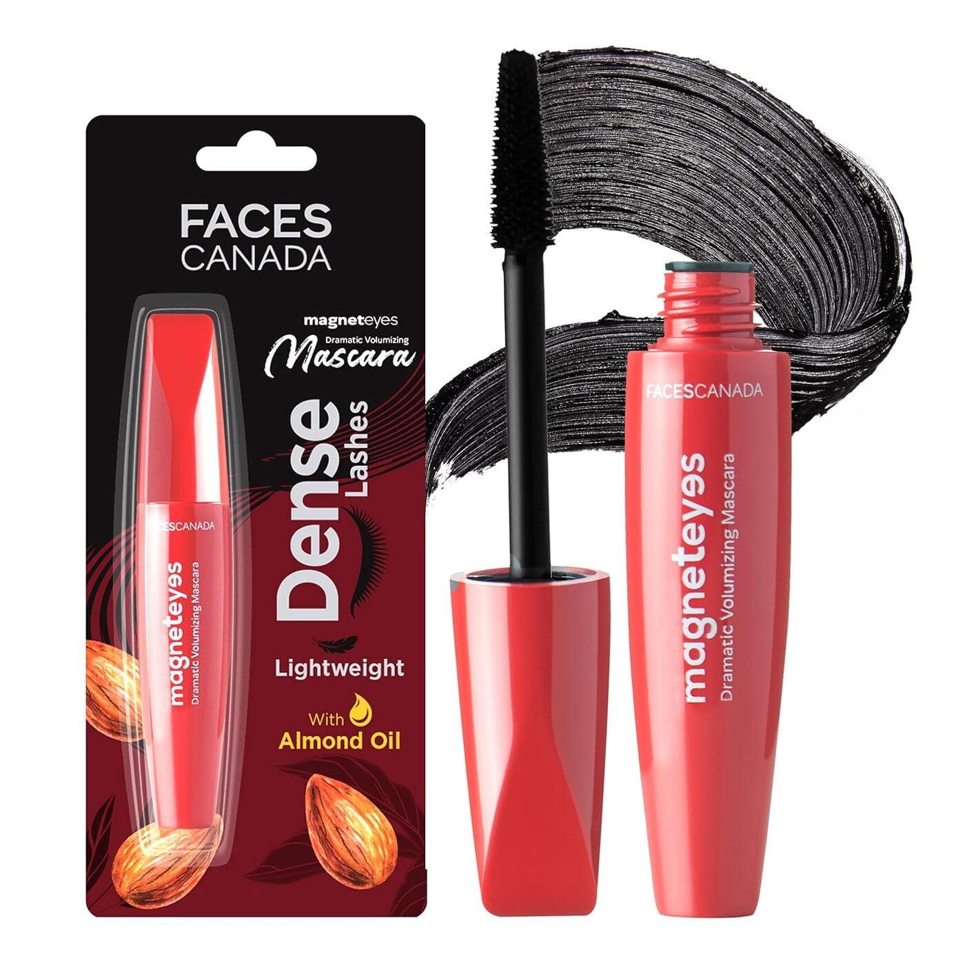 Faces Canada Magneteyes Dramatic Volumizing Mascara - Black, 9.5ml | Lightweight, Denser & Longer Lashes | Intense Black Finish