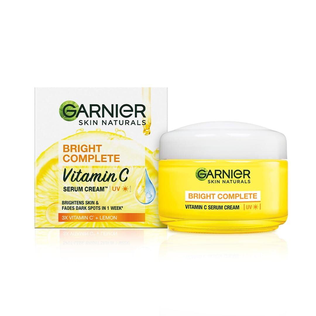 Garnier Skin Naturals, Day Cream, Brightening And With Sun Protection, Bright Complete, 45 G