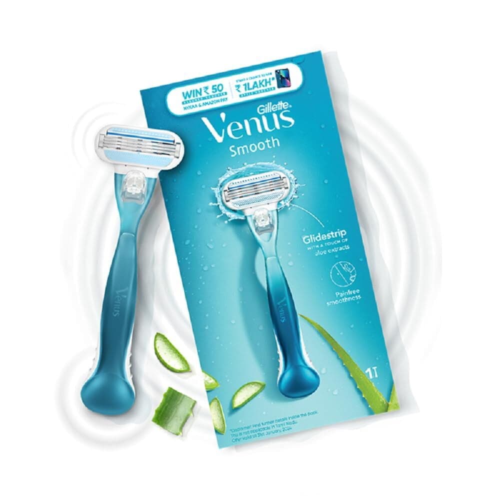 Gillette Venus Hair Removal Razor For Women With Aloe Vera