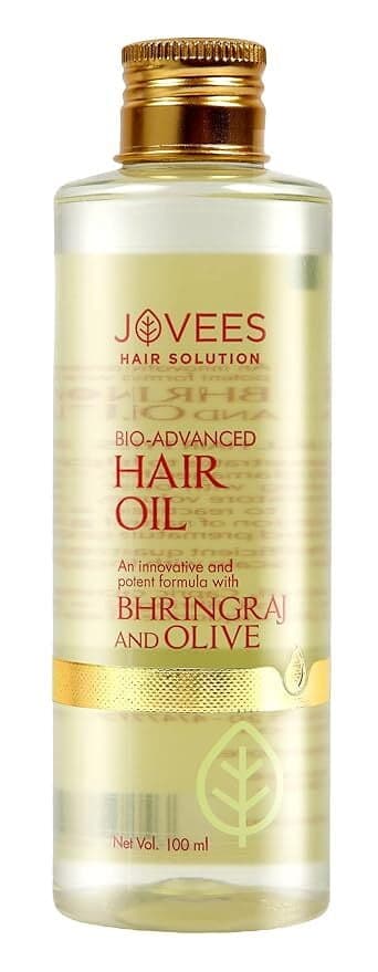 Jovees Bhringraj & Olive Intensive Restructuring Hair Oil For Dry & Damaged Hair | Nourishes Scalp