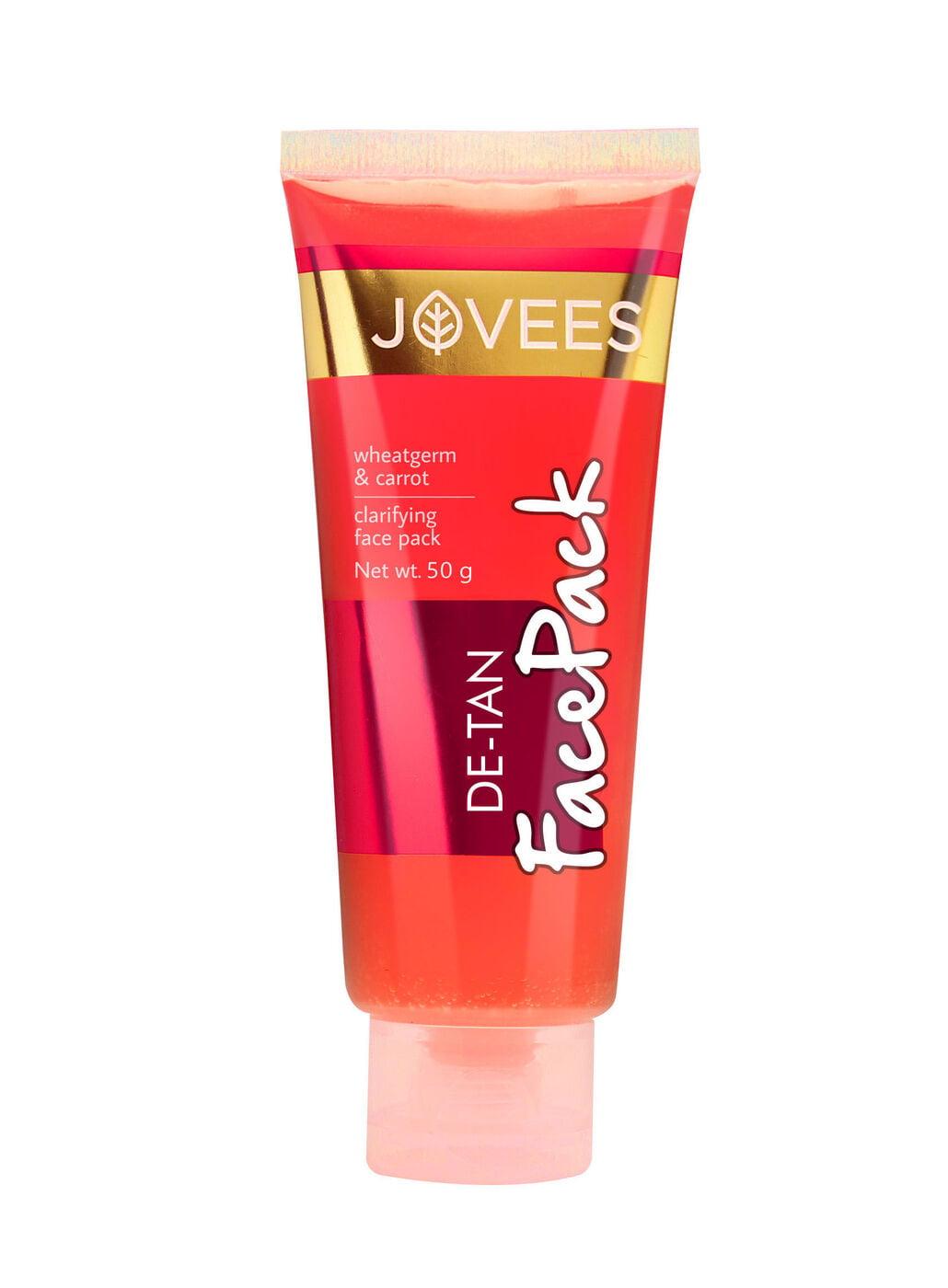 Jovees De-Tan Face Pack | Contains Wheat Germ And Carrot | For Tan Removal And Skin Revitalization