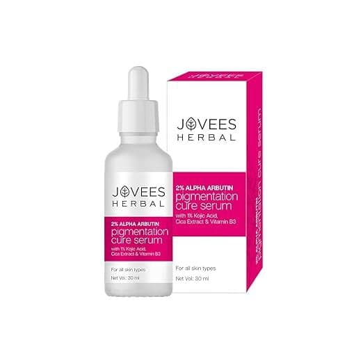 Jovees Herbal 2% Alpha Arbutin Pigmentation Cure Serum With 1% Kojic Acid, Cica Extract 30m