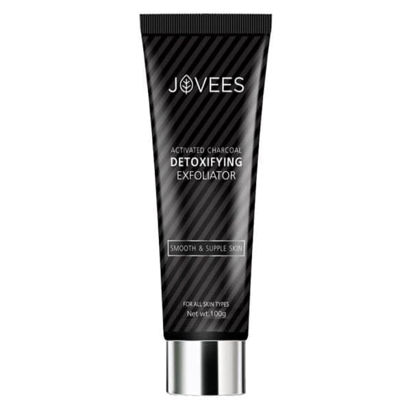 Jovees Herbal Activated Charcoal Detoxifying Exfoliator For Soft & Hydrated Skin 100g