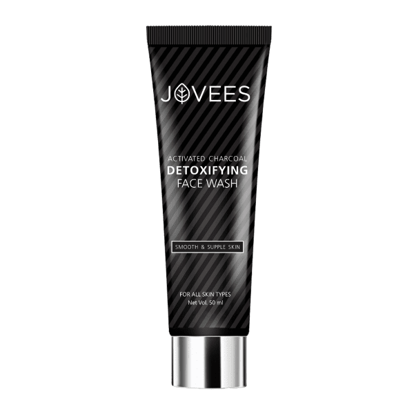 Jovees Herbal Activated Charcoal Detoxifying Face Wash For Anti Pollution, Deep Pore Cleansing